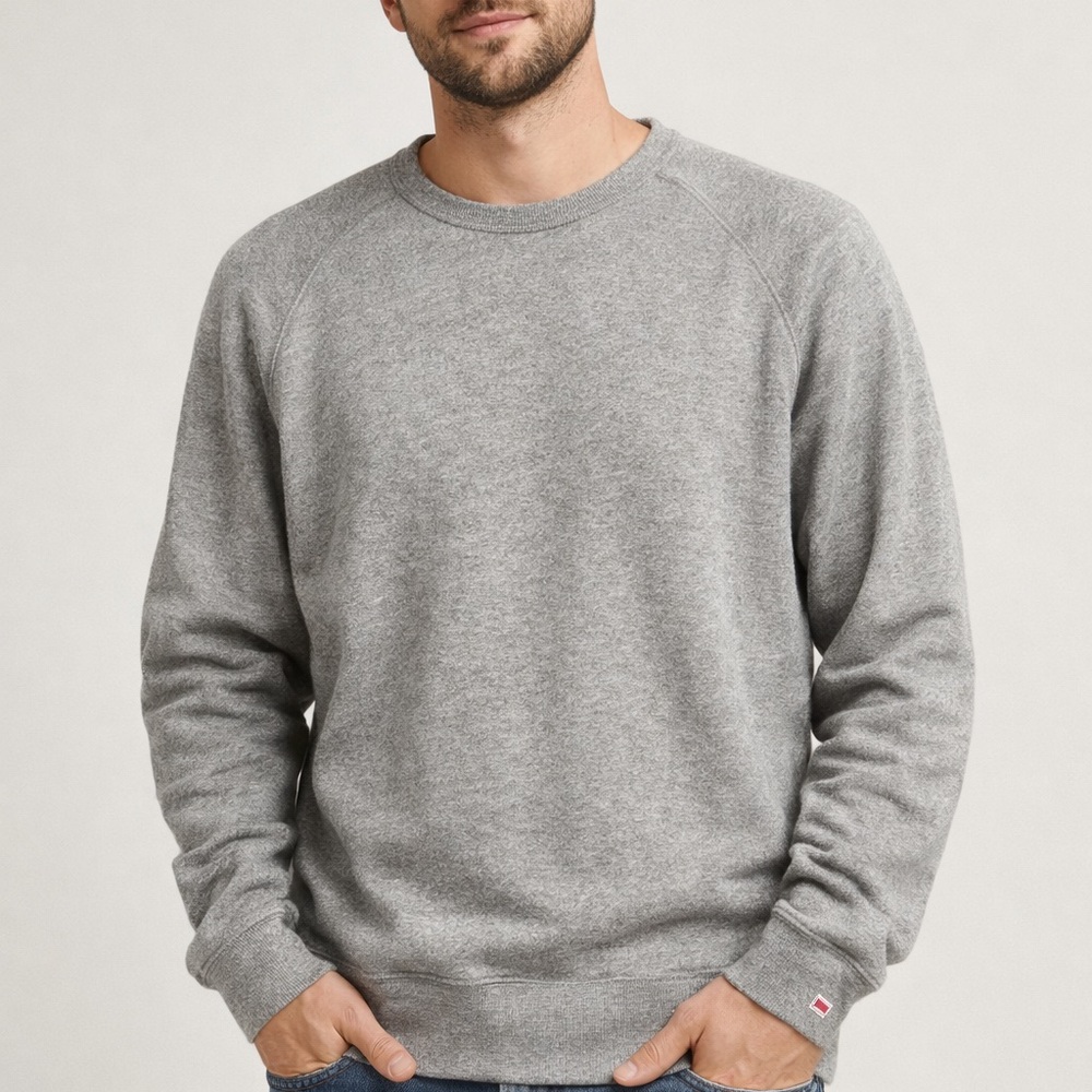 Levi's Men's Classic Gray Crewneck Sweater